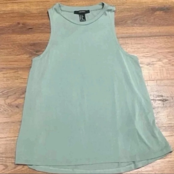 NWOT Forever 21 Sage Green Tank Top Xs - Picture 2 of 5
